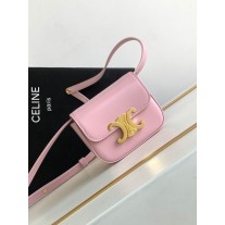Celine Triomphe Mini Shine Calfskin Bag Pink
