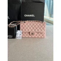 Chanel Classic Handbag A01112 Caviar Skin Pink