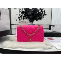 Chanel Flap Bag 26cm AS3387 Lambskin Leather Rose
