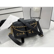Chanel Small Camera Case AS2923 Black Calfskin