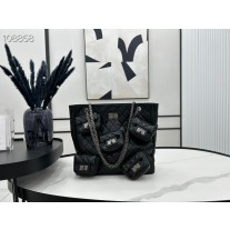 Chanel Vintage Shoulder Bag 33CM Calfskin Black
