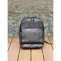 Coach Graham Backpack Signature Canvas Varsity Stripe Black