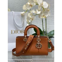 Dior Lady D-Sire My ABCDior Bag Brown Bull Leather