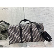 Dior Lingot 50 Bag Beige and Black Dior Oblique Jacquard