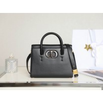 Dior Medium St Honore Tote Leather Black