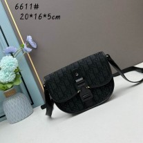 Dior Mini Gallop Strap Bag Dior Oblique Jacquard Black