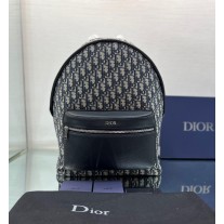 Dior Rider Backpack Black Beige Dior Oblique Jacquard