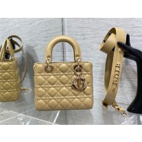 Dior Small Lady Dior My Abcdior Bag Cannage Lambskin Khaki