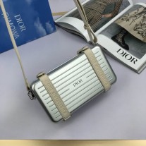 Dior x RIMOWA Personal Clutch On Strap Aluminium Green