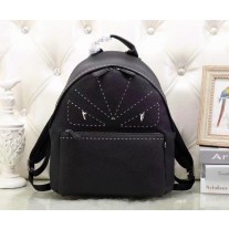 Fendi Bugs Backpack Leather Nylon All Black