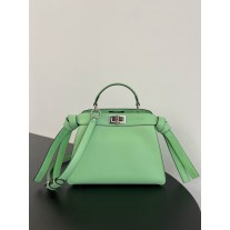 Fendi Peekaboo ISeeU Small Leather Bag Green