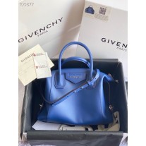 Givenchy Antigona Soft Small Bag Smooth Leather Blue