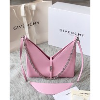 Givenchy Cut-out Leather Shoulder Bag Pink