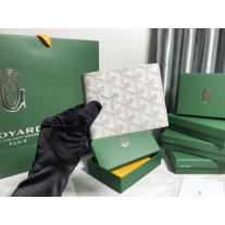Goyard Goyardine Victoire Wallet White