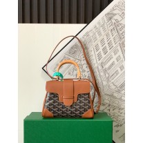 Goyard Saigon Souple Mini Bag Goyardine Brown