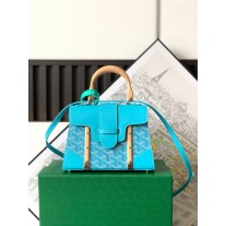 Goyard Saigon Structuré Mini Bag Goyardine Light Blue
