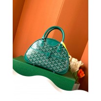Goyard Small Goyardine Saint Jeanne Bowler Bag Green