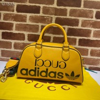 Gucci Adidas Mini Duffle Bag 702397 Yellow