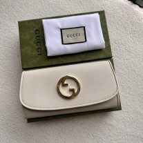 Gucci Blondie Continental Chain Wallet 725215 Beige