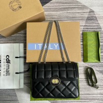 Gucci Deco Series Small Shoulder Bag Black