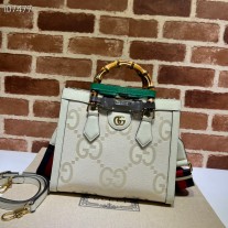 Gucci Diana Small Jumbo GG Tote Bag Off-white