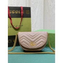 Gucci GG Marmont Matelassé Chain Mini Bag 746431 Nude