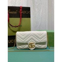 Gucci GG Marmont Mini Bag 751526 White