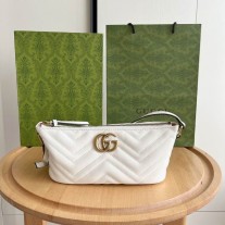 Gucci GG Marmont Shoulder Bag 739166 White