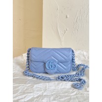 Gucci GG Marmont Super Mini Bag Blue
