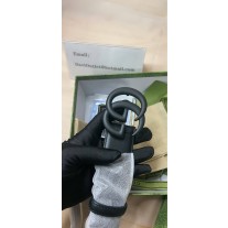 Gucci GG Marmont Wide Belt 40MM Bucket Black Leather