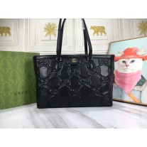 Gucci Gg Matelassé Medium Tote Black