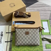Gucci Messenger Bag With Interlocking G 760021 Ebony