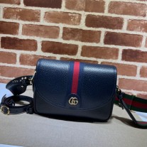 Gucci Ophidia GG Small Shoulder Bag 722117 Blue
