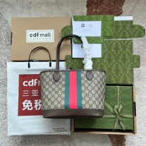 Gucci Ophidia Small Tote Bag 726762 Brown
