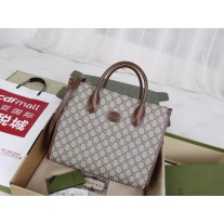 Gucci Small Tote Bag With Interlocking G 659983 Ebony