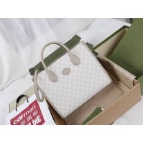 Gucci Small Tote Bag With Interlocking G 659983 White