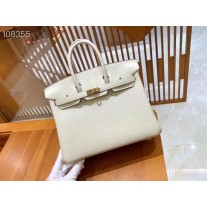 Hermes Birkin Bag 25CM 30CM Togo Calfskin Craie
