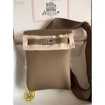 Hermes HAC A DOS PM Backpack Togo Leather Palladium Hardware Carmel