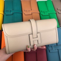 Hermes Jige Elan 29 Clutch Bag Epsom Leather Ivory