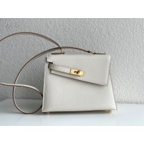 Hermes Kelly Sellier en Desordre 20 Epsom White