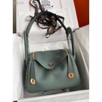 Hermes Lindy 26cm Bag Vert Amande Clemence Green