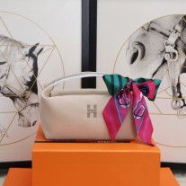 Hermes Trousse Bride-A-Brac Cosmetic Bag Beige