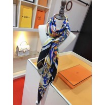 Hermes Women Scarf Wraps Square Shawl Cape Multi