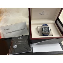 Hublot Square Bang Unico Titanium Blue Quartz Watch 42mm