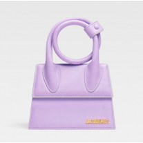 Jacquemus Le Chiquito Noeud Coiled Bag Le Raphia Purple