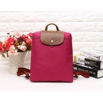 Longchamp Le Pliage Backpack Nylon Foldable Rose Pink