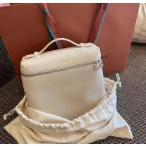 Loro Piana Extra Pocket Backpack Calfskin Light Travertin