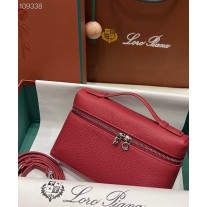 Loro Piana Extra Pocket L19 Pouch Calfskin Red