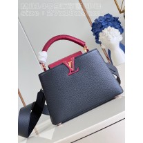 Louis Vuitton Capucines BB Taurillon Leather Bag Navy Blue