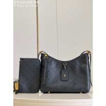 Louis Vuitton CarryAll PM Bag Monogram Empreinte Leather M46288 Black